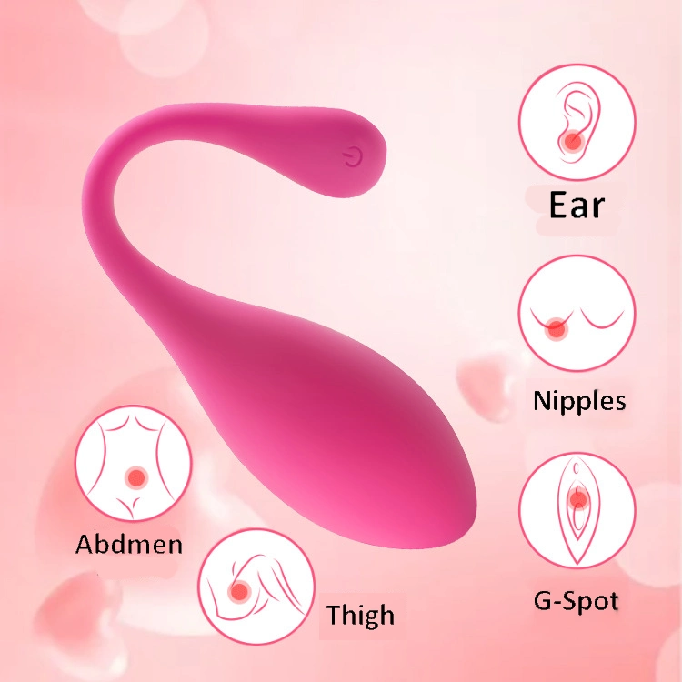 G Spot Vibrator Sex Toy Nipple Clitoral Anal Stimulator, Remote Control Love Egg/Vibrating Egg with USB Rechargeable and 10 Modes, Liquid Silicone Massager,