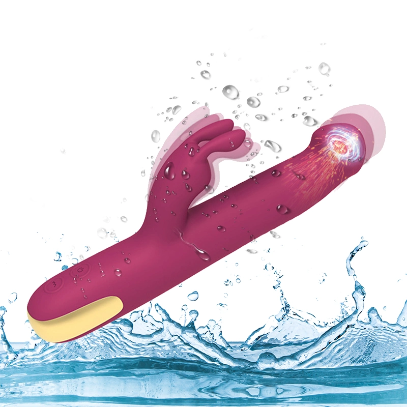 Best Selling 4 Vibrating Interchangeable G Spot Clitoris Wand Massage Vibrator Sex Toys for Women